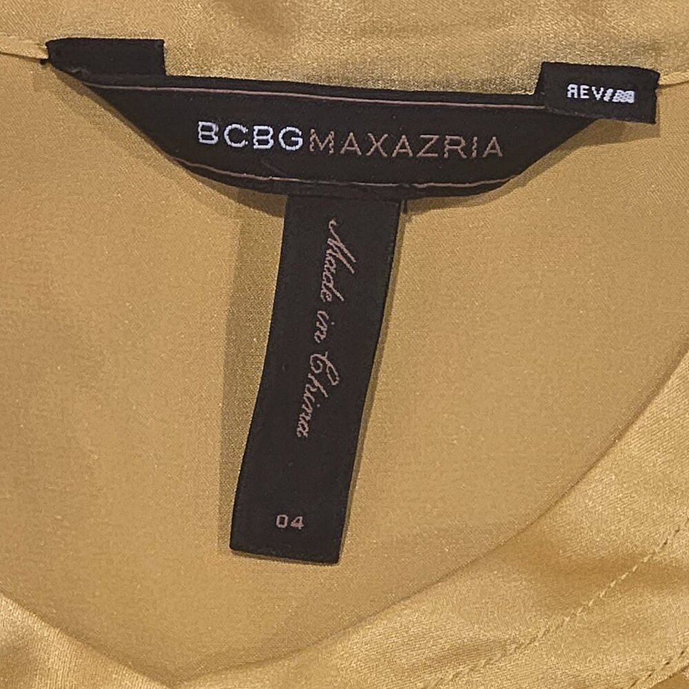BCBG Max Azria | Sleeveless Career Dress | Yellow and Black | Size 4 - Picture 10 of 12